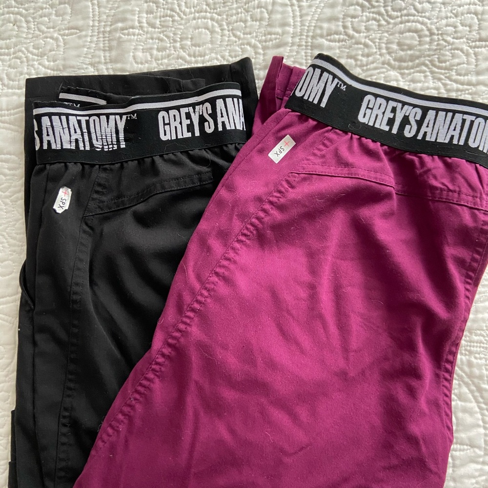 Set of 2 greys anatomy scrub pants